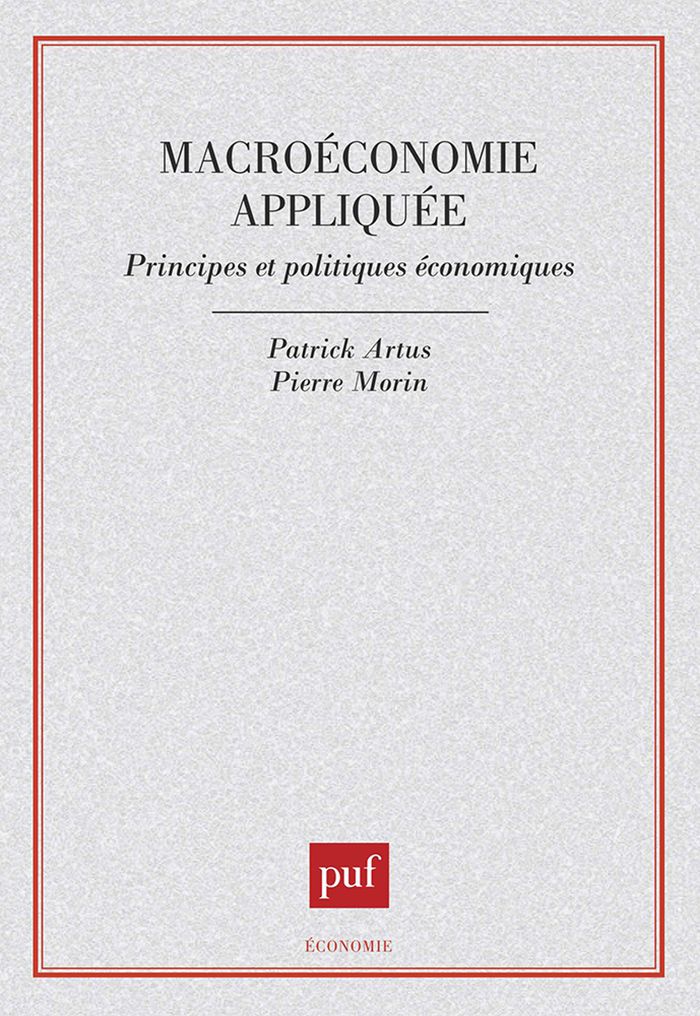 Couverture du livre « MACROECONOMIE APPLIQUEE » de Morin/artus, librairie Les Contes Infusés à Corte