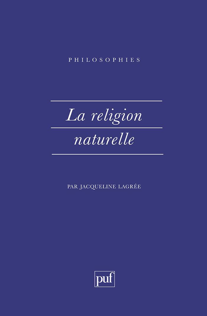 Couverture du livre « LA RELIGION NATURELLE » de Jacqueline Lagree, librairie Les Contes Infusés à Corte