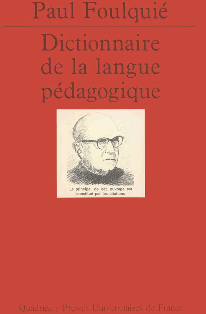 Couverture du livre « DICTIONNAIRE DE LA LANGUE PEDAGOGIQUE » de Paul Foulquie, librairie Les Contes Infusés à Corte