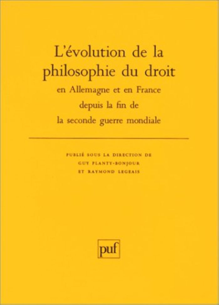 Couverture du livre « L'EVOLUTION DU DROIT EN ALLEMAGNE ET EN FRANCE DEPUIS LA FIN DE LA SECONDE GUERRE MONDIALE » de Legeais/atias/remy, librairie Les Contes Infusés à Corte