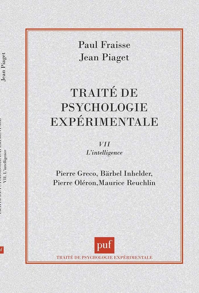Couverture du livre « TRAITE DE PSYCHOLOGIE EXPERIMENTALE, 7 » de Fraisse/greco/oleron, librairie Les Contes Infusés à Corte