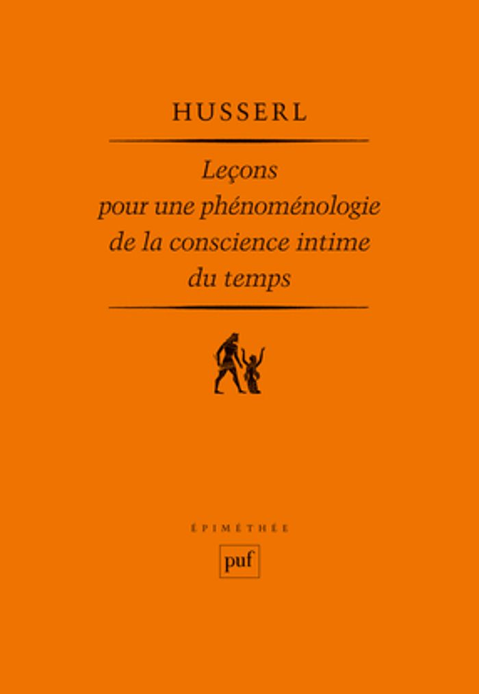 Couverture du livre « LECONS POUR UNE PHENOMENOLOGIE DE LA CONSCIENCE INTIME DU TEMPS » de Edmund Husserl, librairie Les Contes Infusés à Corte