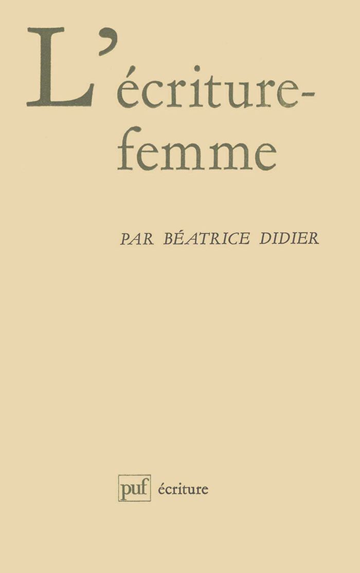 Couverture du livre « L'ECRITURE-FEMME », librairie Les Contes Infusés à Corte