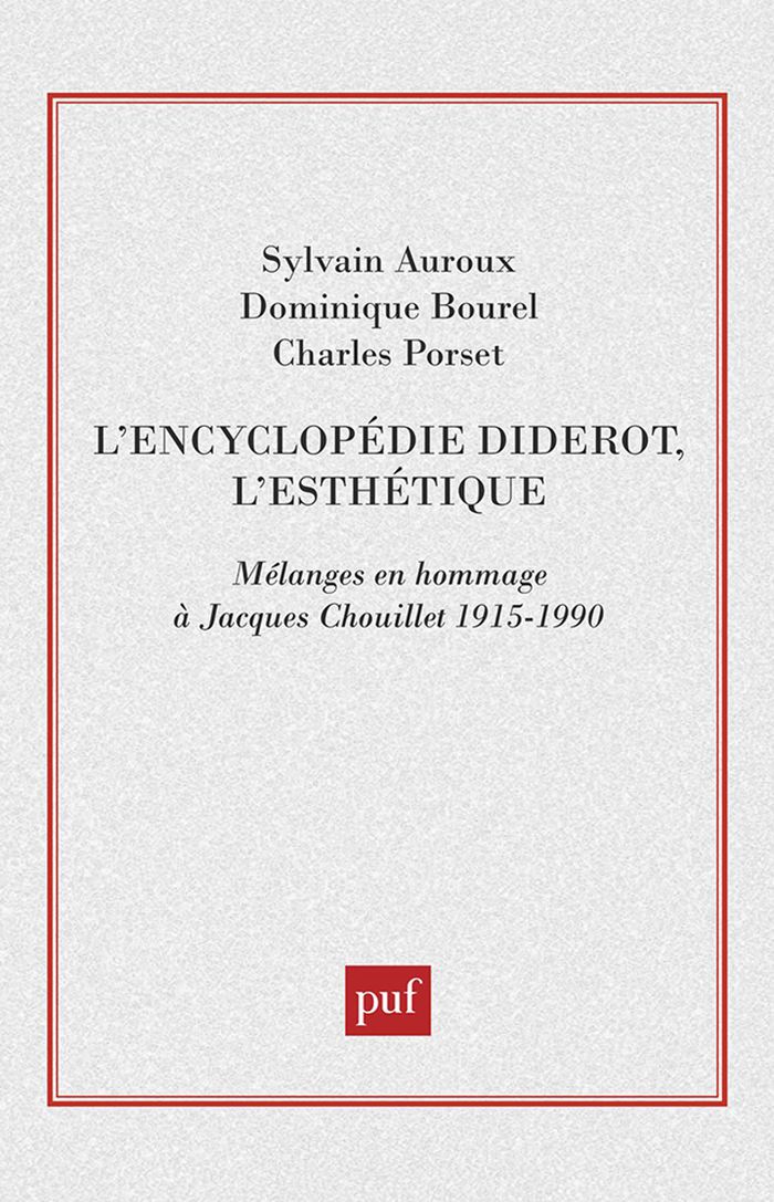 Couverture du livre « L'ENCYCLOPEDIE DIDEROT, L'ESTHETIQUE » de Xxx, librairie Les Contes Infusés à Corte