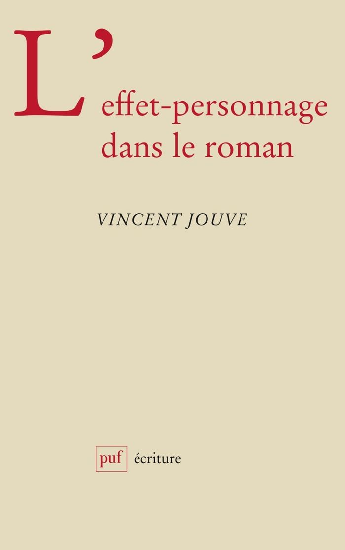 Couverture du livre « L'EFFET-PERSONNAGE DANS LE ROMAN » de Vincent Jouve, librairie Les Contes Infusés à Corte