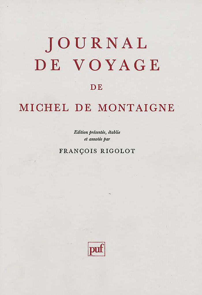 Couverture du livre « JOURNAL DE VOYAGE » de Montaigne M E D., librairie Les Contes Infusés à Corte