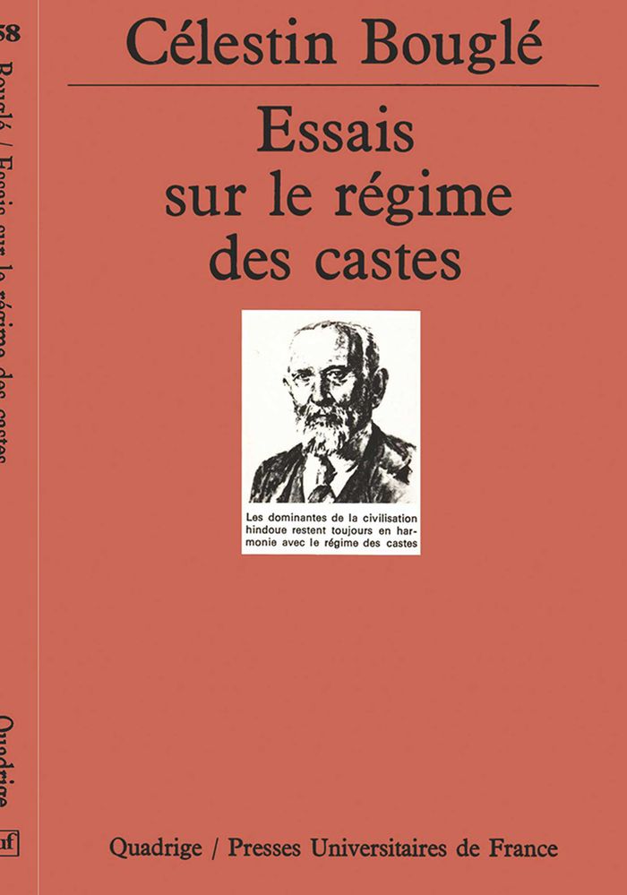Couverture du livre « ESSAIS SUR LE REGIME DES CASTES », librairie Les Contes Infusés à Corte