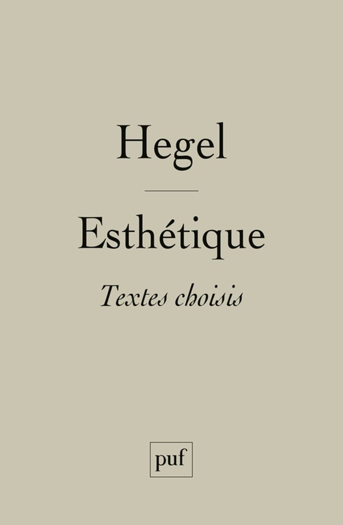Couverture du livre « ESTHETIQUE - TEXTES CHOISIS PAR CLAUDE KHODOSS », librairie Les Contes Infusés à Corte