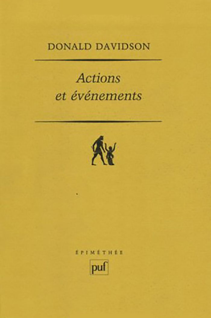 Couverture du livre « ACTIONS ET EVENEMENTS - TRADUIT ET ANNOTE PAR PASCAL ENGEL » de Donald Davidson, librairie Les Contes Infusés à Corte