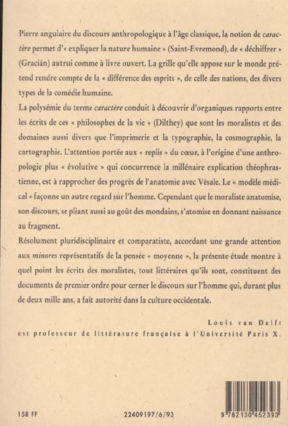 Quatrième de couverture de « LITTERATURE ET ANTHROPOLOGIE »