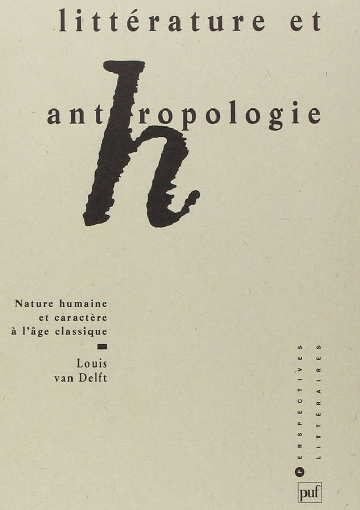 Couverture du livre « LITTERATURE ET ANTHROPOLOGIE » de Van Delft Louis, librairie Les Contes Infusés à Corte