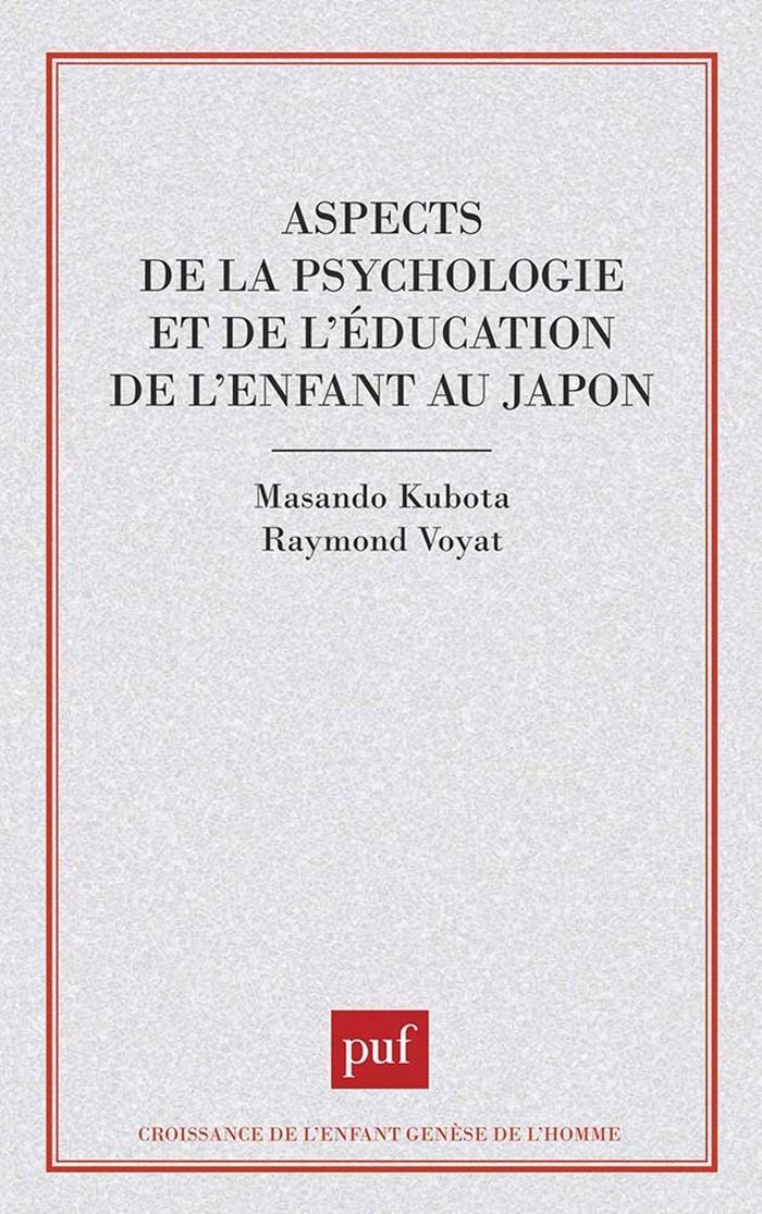 Couverture du livre « ASPECTS DE LA PSYCHOLOGIE ET DE L'EDUCATION DE L'ENFANT AU JAPON », librairie Les Contes Infusés à Corte