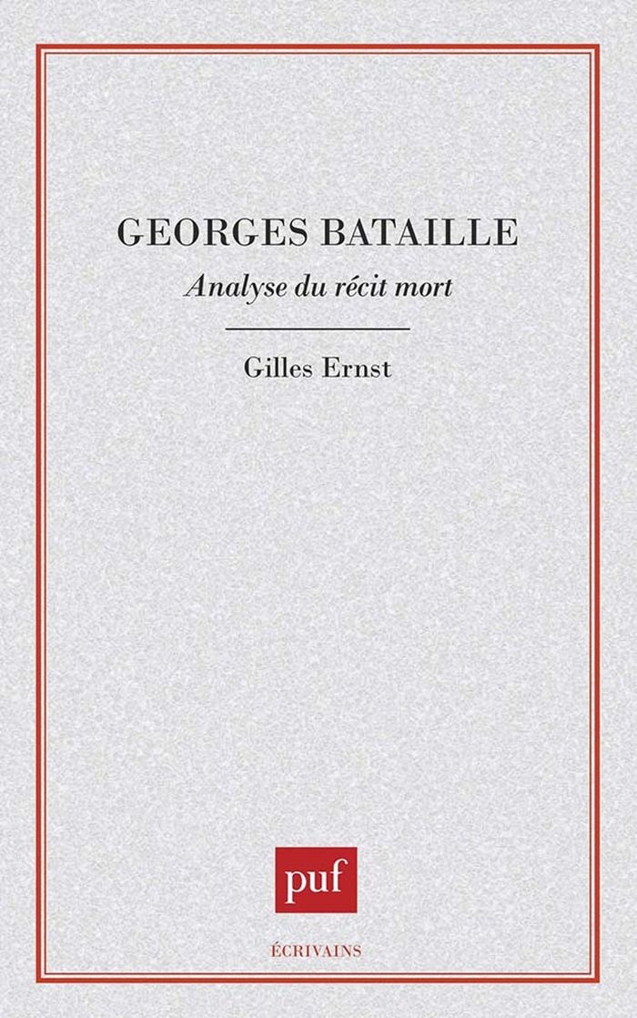 Couverture du livre « GEORGES BATAILLE » de Gilles Ernst, librairie Les Contes Infusés à Corte