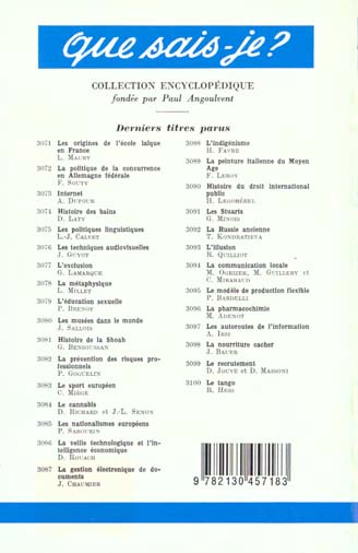 Quatrième de couverture de « LES MEDIAS DU FUTUR »