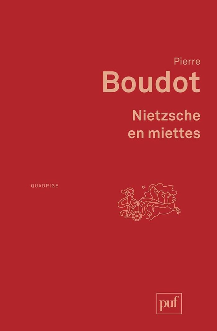 Couverture du livre « NIETZSCHE EN MIETTES » de Pierre Boudot, librairie Les Contes Infusés à Corte