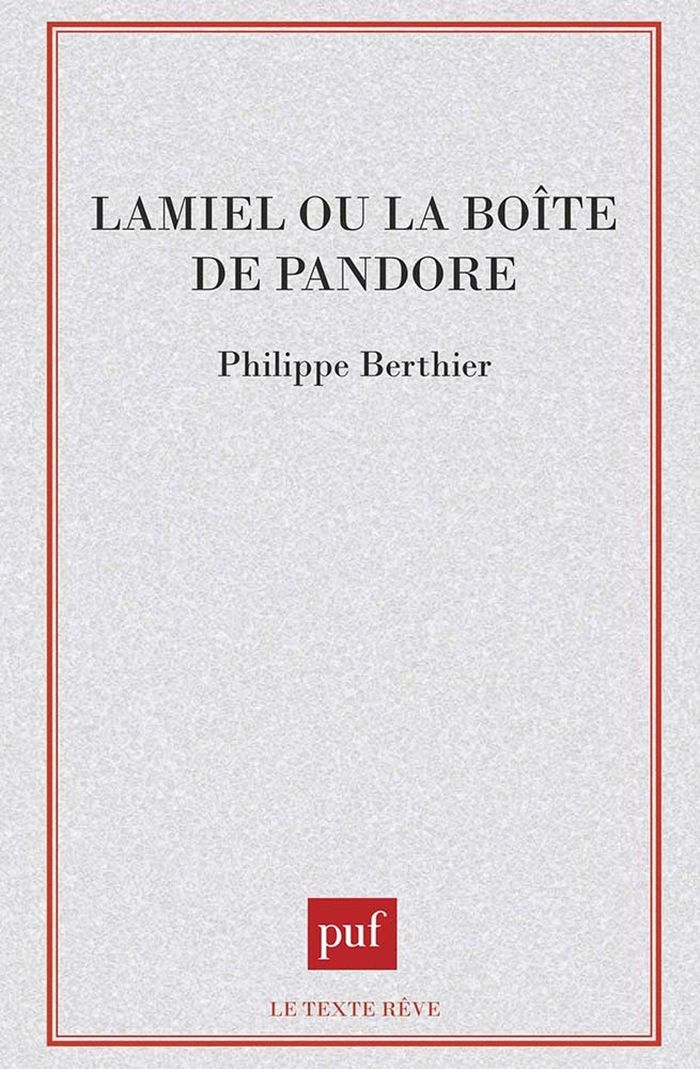 Couverture du livre « LAMIEL OU LA BOITE DE PANDORE » de Philippe Berthier, librairie Les Contes Infusés à Corte