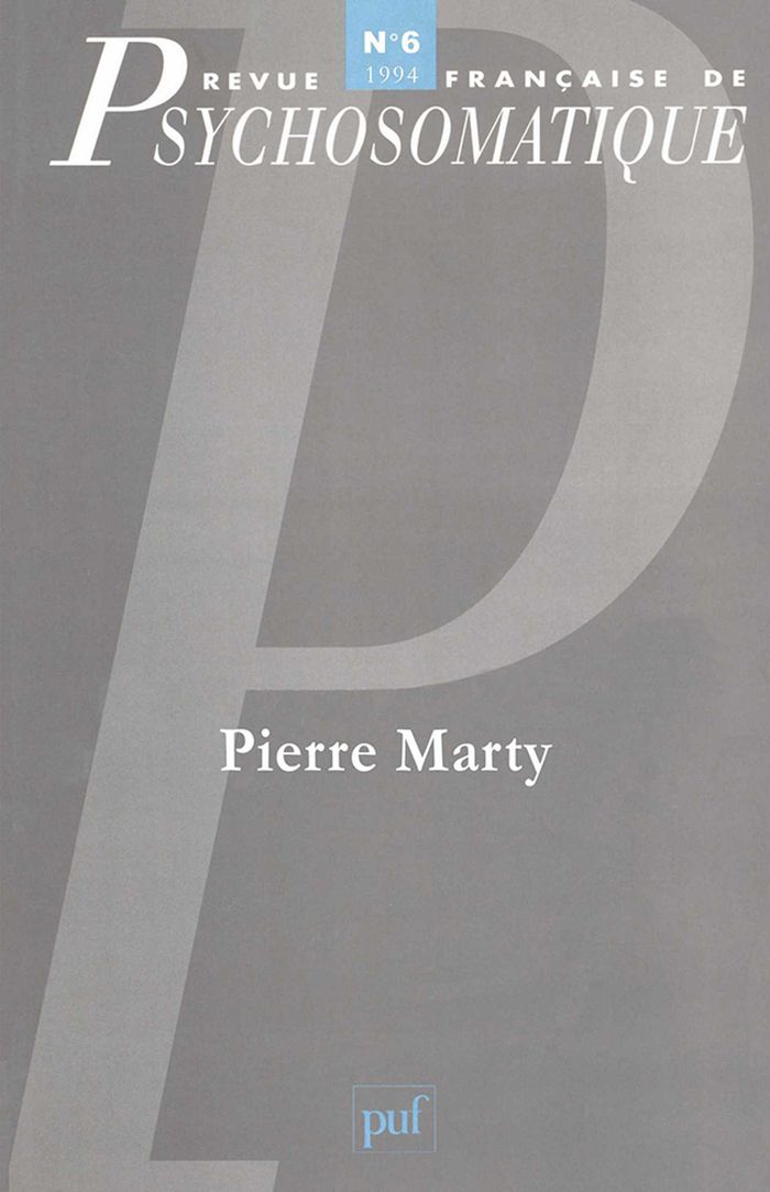 Couverture du livre « REVUE FRANCAISE DE PSYCHOSOMATIQUE N 6 (1994) » de Xxx, librairie Les Contes Infusés à Corte