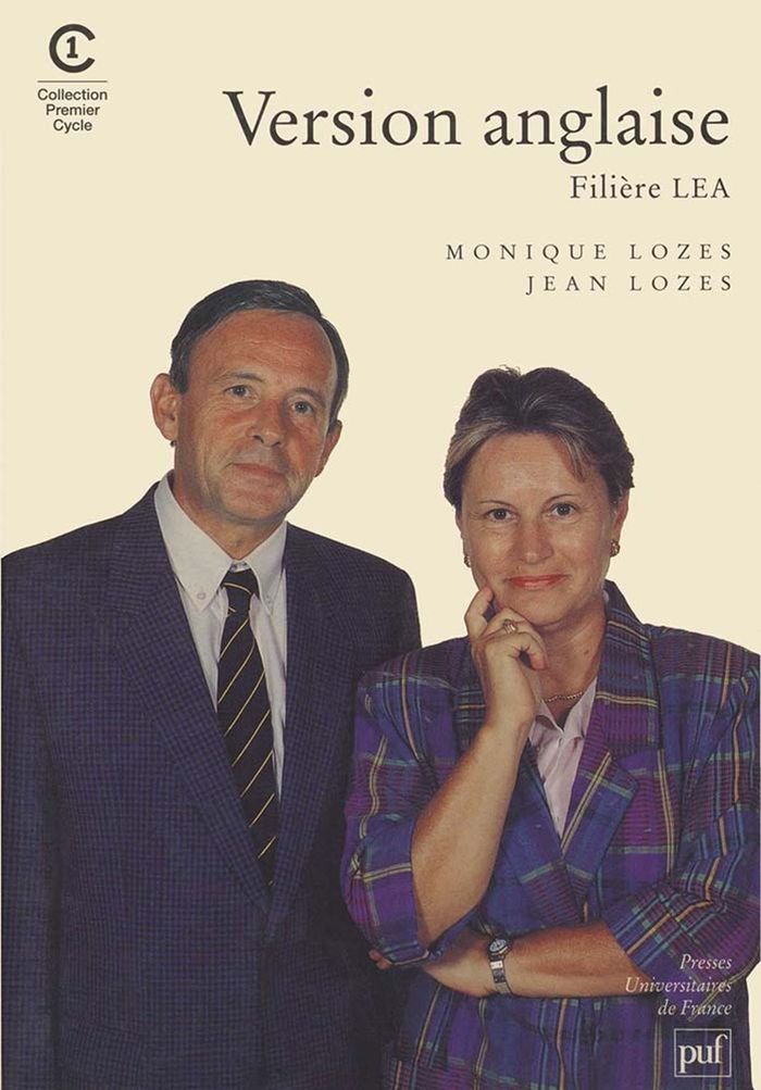Couverture du livre « VERSION ANGLAISE, FILIERE LEA » de Lozes, librairie Les Contes Infusés à Corte