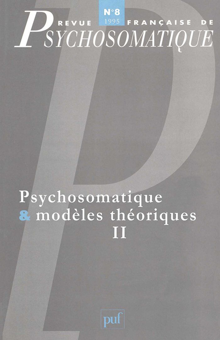 Couverture du livre « REVUE FRANCAISE DE PSYCHOSOMATIQUE N  8 (1995) » de Xxx, librairie Les Contes Infusés à Corte