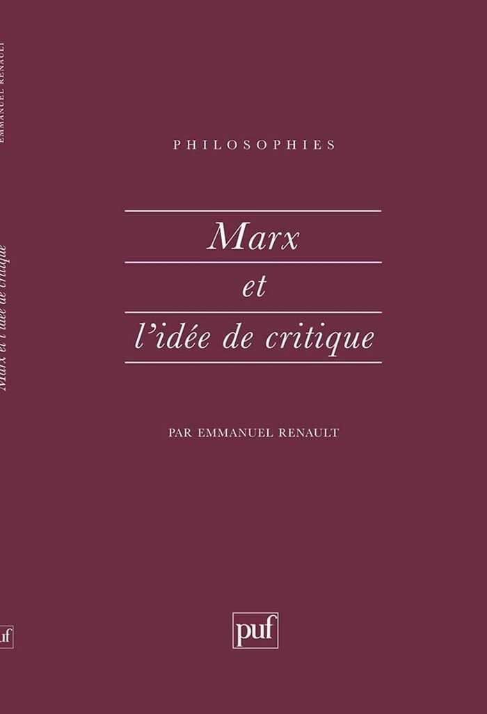 Couverture du livre « MARX ET L'IDEE DE CRITIQUE » de Xxx, librairie Les Contes Infusés à Corte