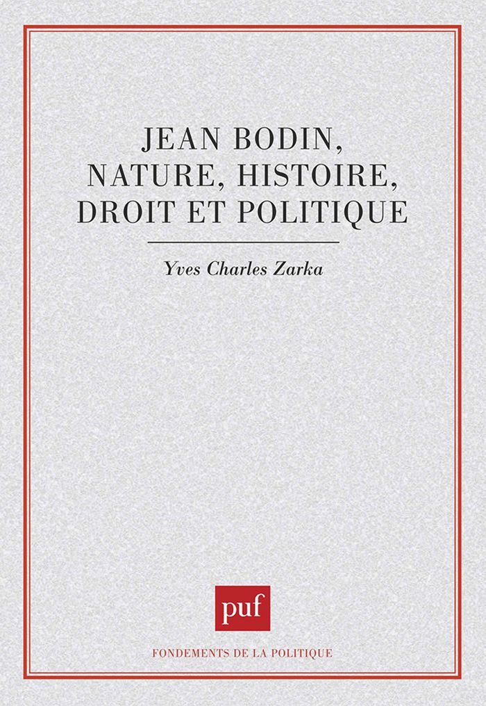 Couverture du livre « JEAN BODIN : NATURE, HISTOIRE, DROIT ET POLITIQUE » de Xxx, librairie Les Contes Infusés à Corte