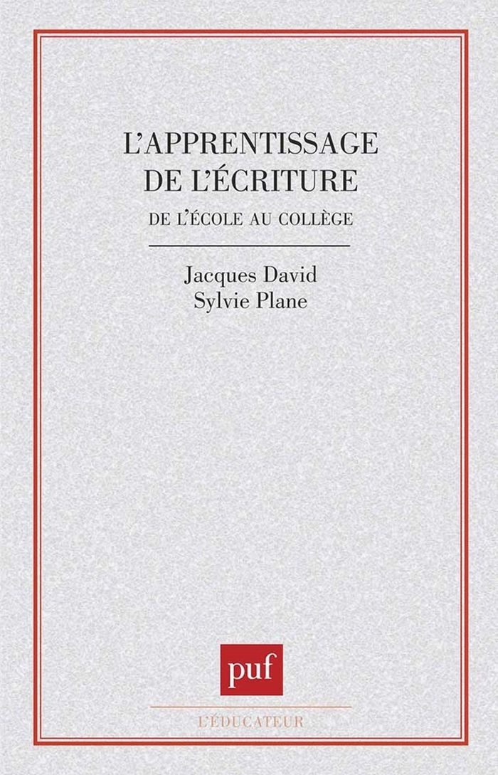 Couverture du livre « L'APPRENTISSAGE DE L'ECRITURE DE L'ECOLE AU COLLEGE » de Guglielmi/romian, librairie Les Contes Infusés à Corte