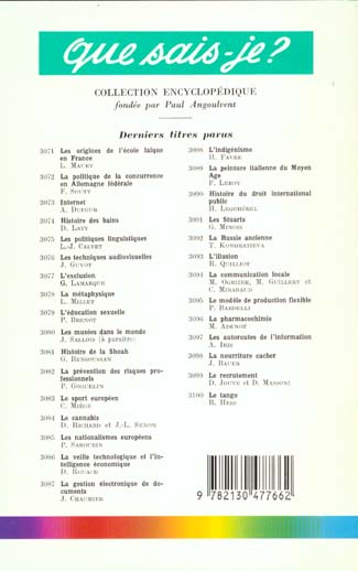 Quatrième de couverture de « LA GESTION ELECTRONIQUE DE DOCUMENTS »