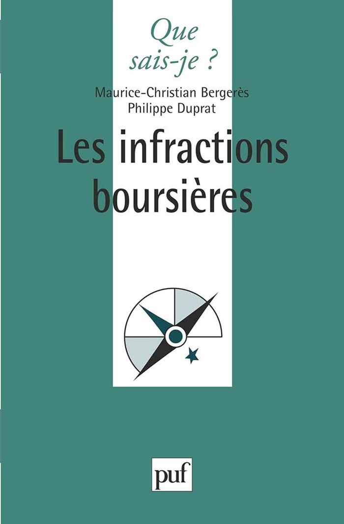 Couverture du livre « LES INFRACTIONS BOURSIERES », librairie Les Contes Infusés à Corte