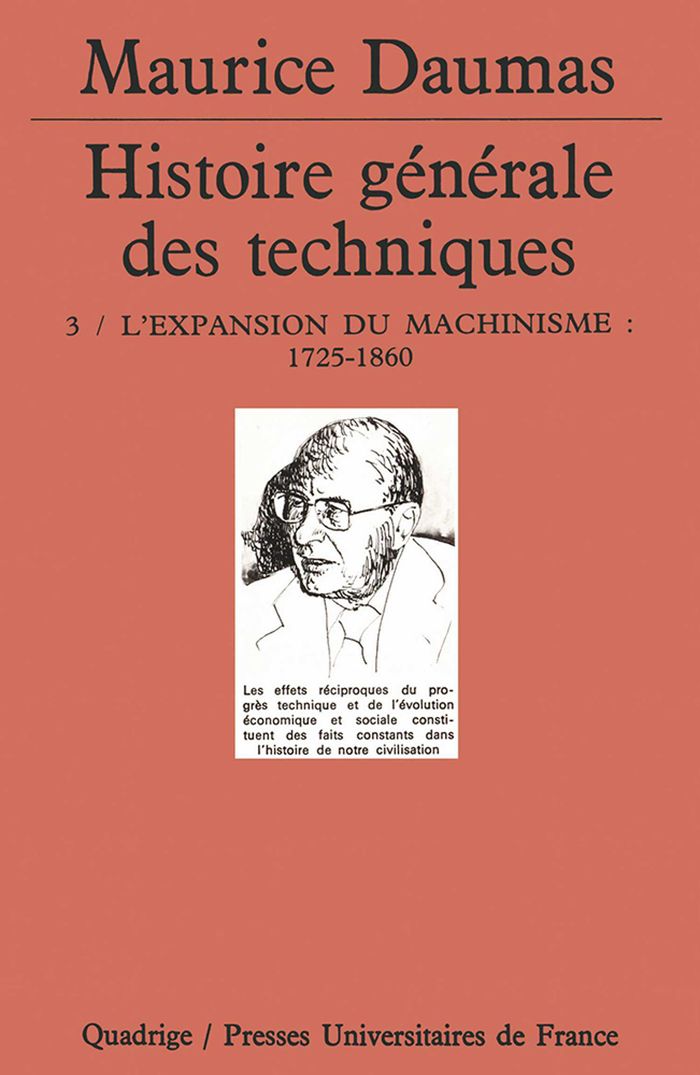 Couverture du livre « HISTOIRE GENERALE DES TECHNIQUES. TOME 3 - L'EXPANSION DU MACHINISME » de Maurice Daumas, librairie Les Contes Infusés à Corte