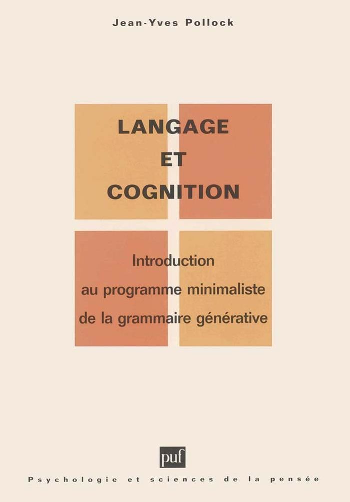 Couverture du livre « LANGAGE ET COGNITION » de Jean-Yves Pollock, librairie Les Contes Infusés à Corte