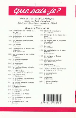 Quatrième de couverture de « L'ORGANISATION INTERNATIONALE DU TRAVAIL »