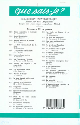 Quatrième de couverture de « LES FRANCAIS DE L'ETRANGER »