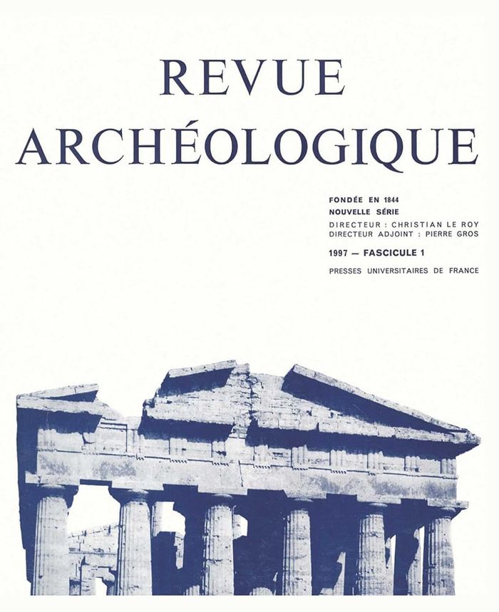 Couverture du livre « REVUE ARCHEOLOGIQUE 1997, N 1 » de Xxx, librairie Les Contes Infusés à Corte