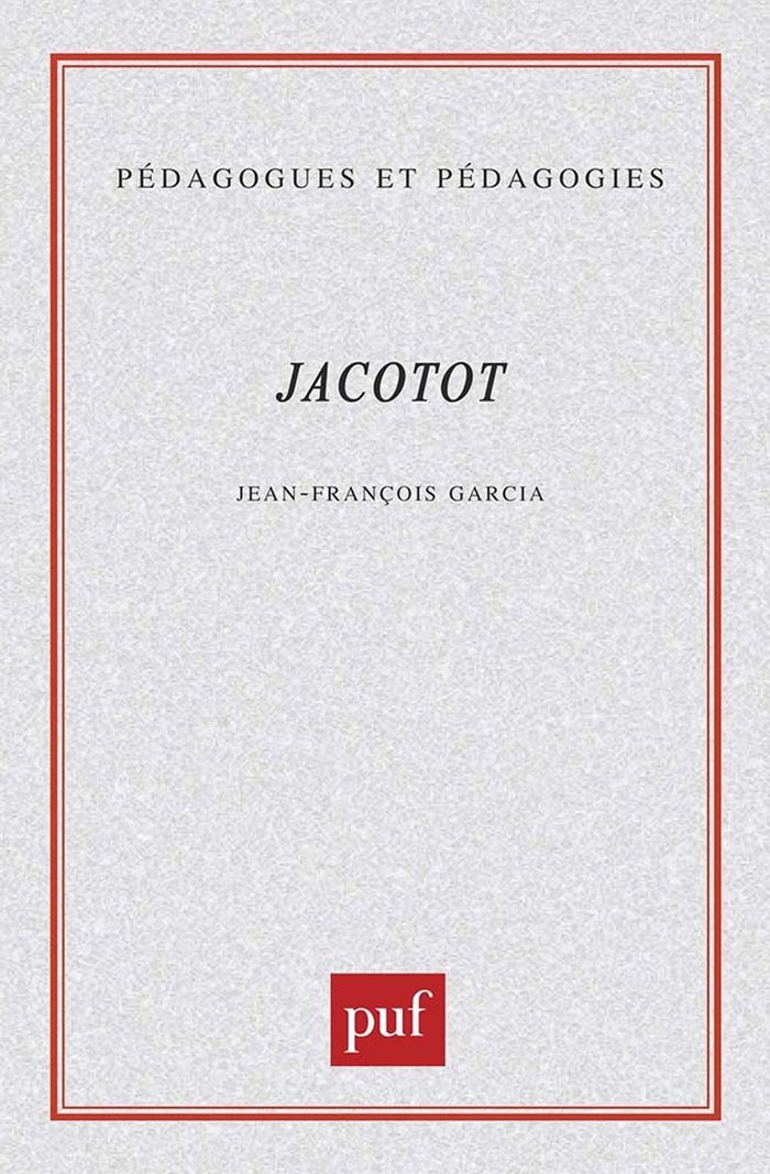 Couverture du livre « JACOTOT » de Garcia, librairie Les Contes Infusés à Corte