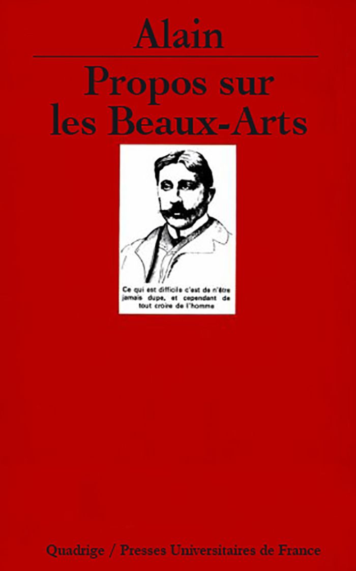 Couverture du livre « PROPOS SUR LES BEAUX-ARTS » de Alain, librairie Les Contes Infusés à Corte