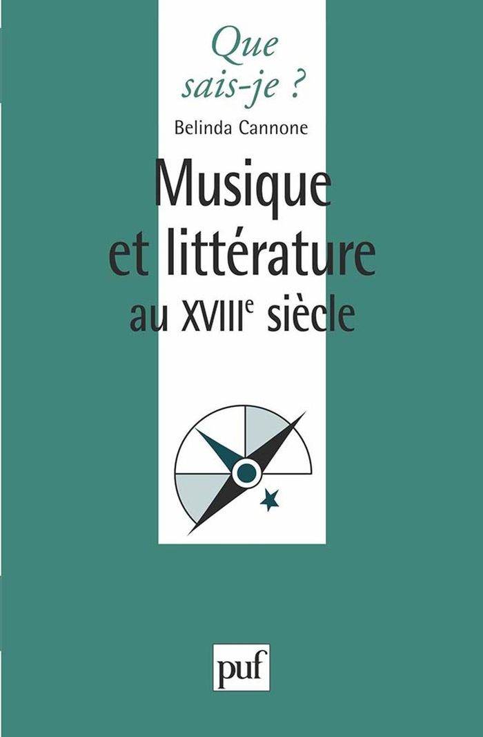 Couverture du livre « MUSIQUE ET LITTERATURE AU XVIIIE SIECLE », librairie Les Contes Infusés à Corte