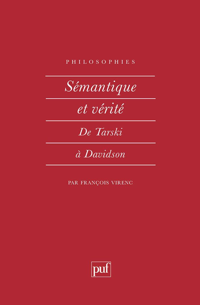 Couverture du livre « SEMANTIQUE ET VERITE », librairie Les Contes Infusés à Corte
