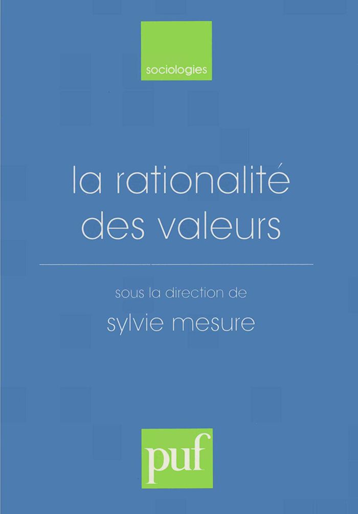 Couverture du livre « LA RATIONALITE DES VALEURS » de Mesure, librairie Les Contes Infusés à Corte