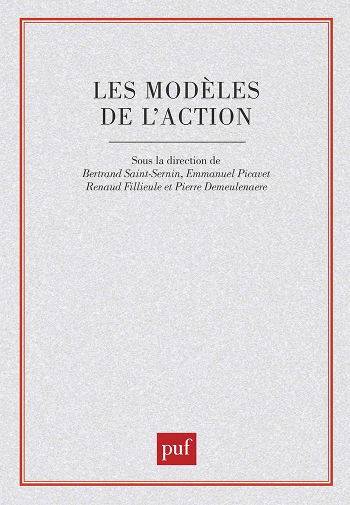 Couverture du livre « LES MODELES DE L'ACTION » de Fillieule/picavet, librairie Les Contes Infusés à Corte