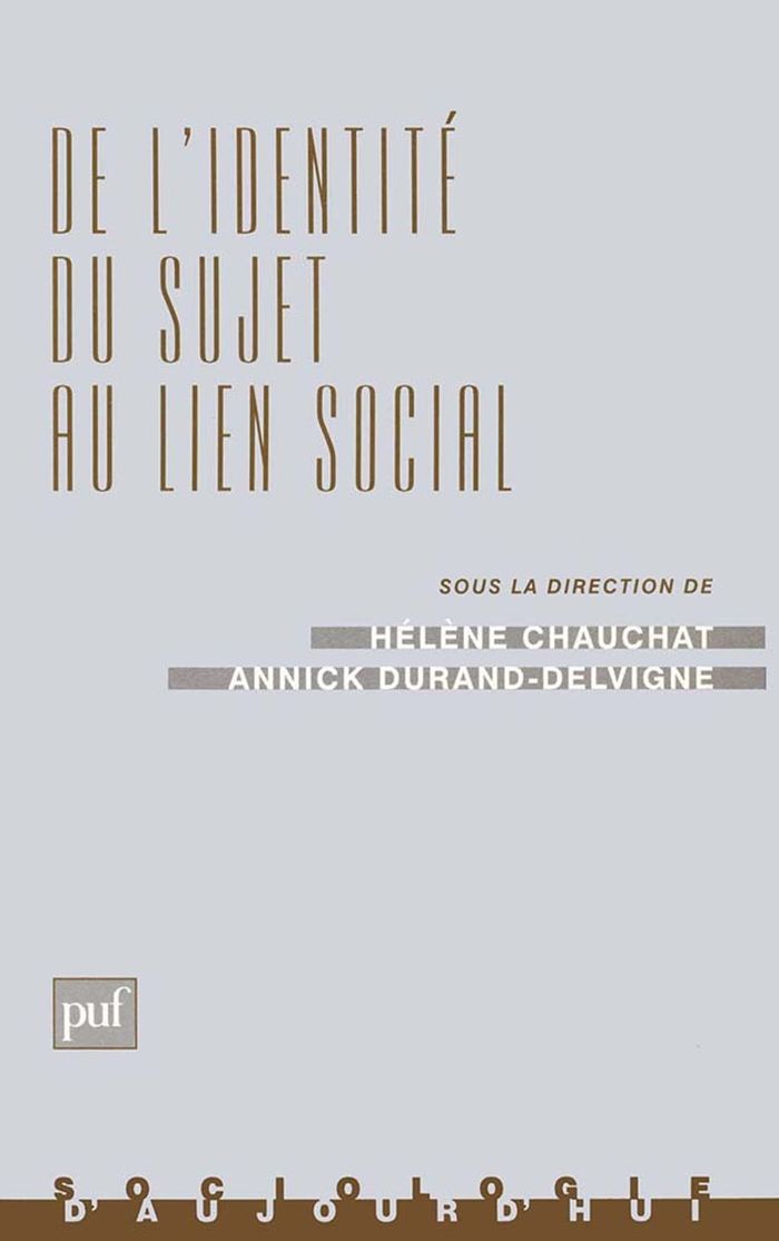 Couverture du livre « DE L'IDENTITE DU SUJET AU LIEN SOCIAL - L'ETUDE DES PROCESSUS IDENTITAIRES » de Helene Chauchat, librairie Les Contes Infusés à Corte