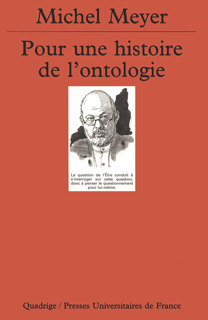 Couverture du livre « POUR UNE HISTOIRE DE L'ONTOLOGIE » de Michel Meyer, librairie Les Contes Infusés à Corte