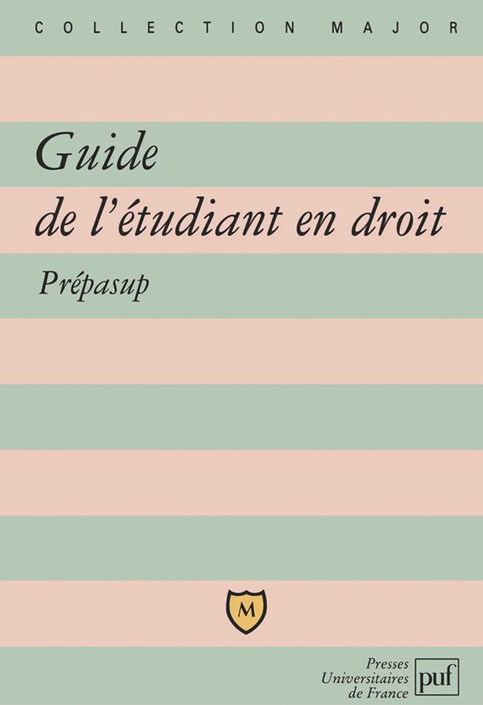 Couverture du livre « GUIDE DE L'ETUDIANT EN DROIT » de Jean-Luc Elhoueiss, librairie Les Contes Infusés à Corte
