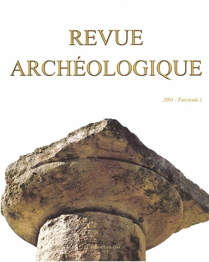 Couverture du livre « REVUE ARCHEOLOGIQUE 2001, N 1 » de Xxx, librairie Les Contes Infusés à Corte