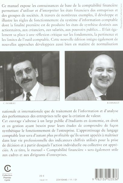 Quatrième de couverture de « COMPTABILITE FINANCIERE »