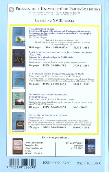 Quatrième de couverture de « REVUE DIX-HUITIEME SIECLE, N. 33 (2001) L ATLANTIQUE »