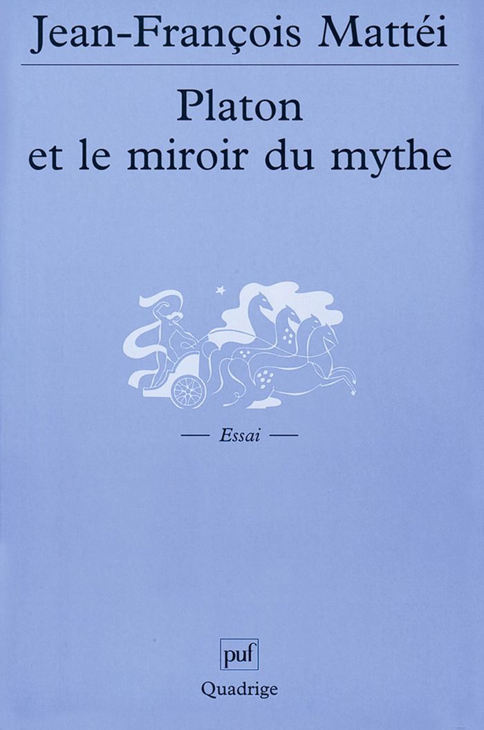 Couverture du livre « PLATON ET LE MIROIR DU MYTHE », librairie Les Contes Infusés à Corte