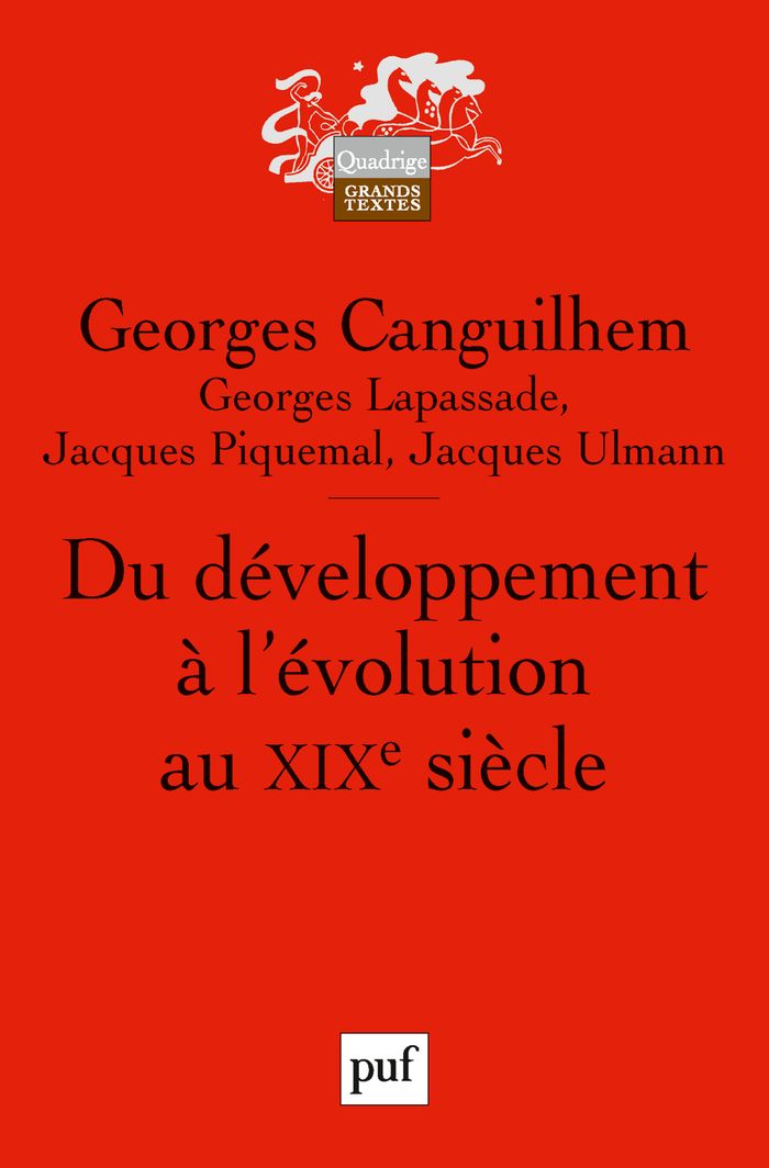 Couverture du livre « DU DEVELOPPEMENT A L'EVOLUTION AU XIXE SIECLE » de Ulmann/lapassade, librairie Les Contes Infusés à Corte