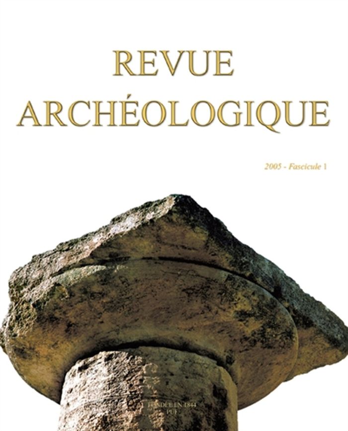 Couverture du livre « REVUE ARCHEOLOGIQUE 2005, N 1 » de Xxx, librairie Les Contes Infusés à Corte