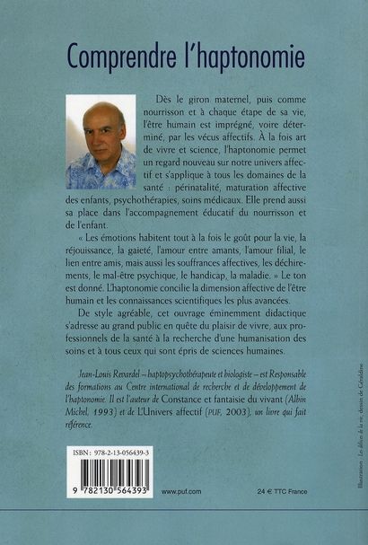 Quatrième de couverture de « COMPRENDRE L'HAPTONOMIE »