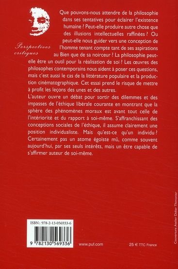 Quatrième de couverture de « UNE CERTAINE VISION DU BIEN »